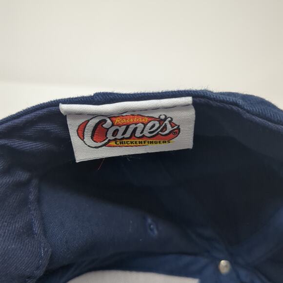 Raising Cane's Chicken Finger Baseball Cap Blue One Size Adjustable Embroidered - Picture 8 of 8